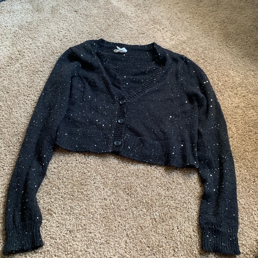 Cropped Cardigan Sweater